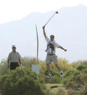 Jim Purdy and Chuck Sjobert at Golf Club @ Vistoso